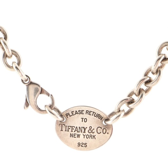Tiffany’s Oval Return to Tiffany Chocker Necklace sterling 925 - Picture 2 of 6